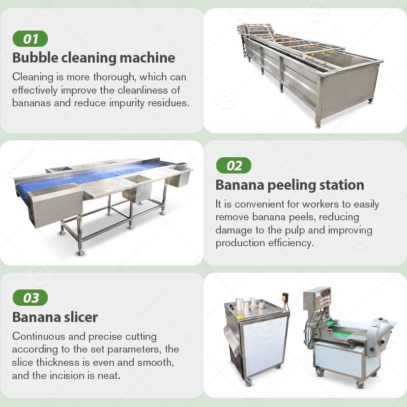 Linea di lavorazione delle patatine di banana