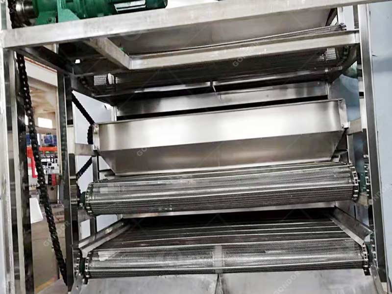 Asciugatrice a nastro in rete per la linea di produzione di alimenti per animali domestici