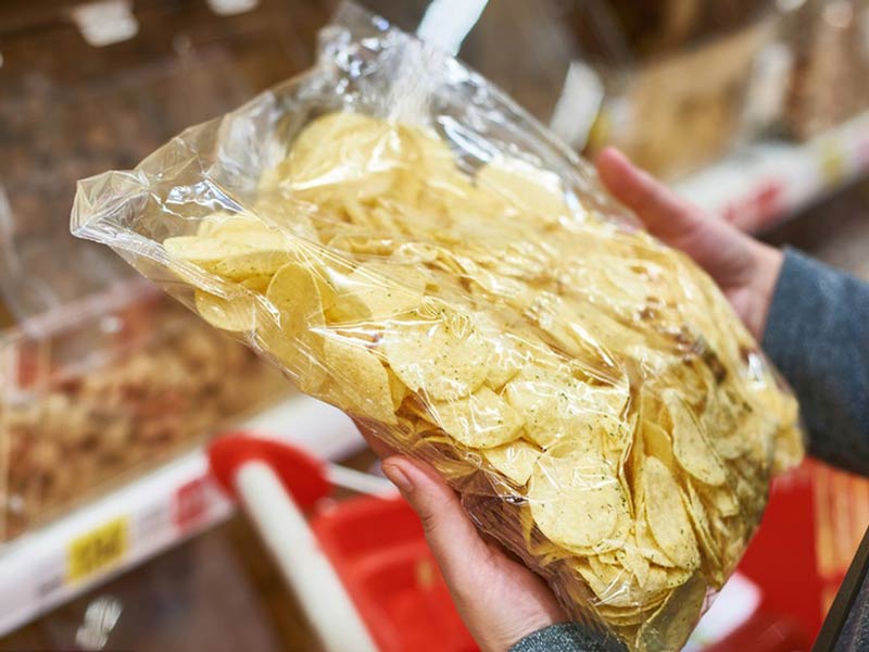 Linea di produzione di patatine fritte per supermercato