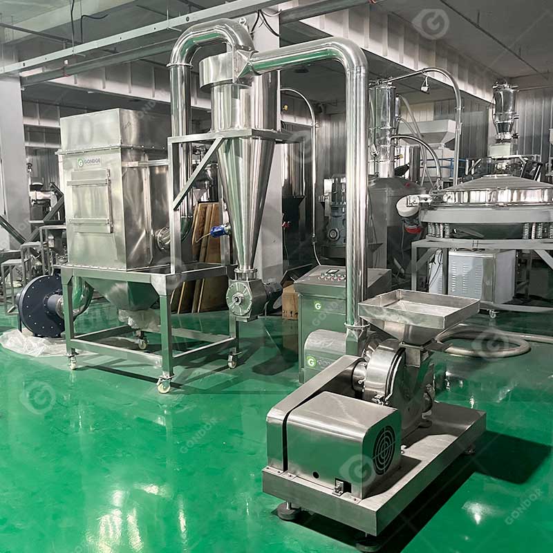 Linea di produzione della farina di manioca