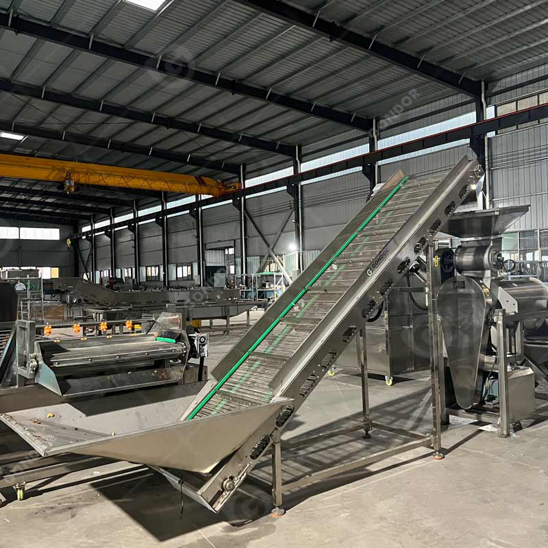 Linea di produzione del succo