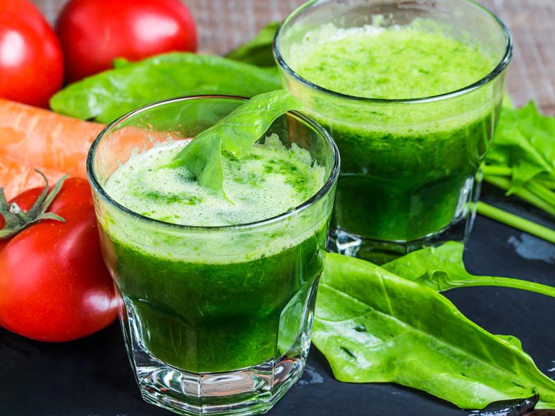 Pressa idraulica per succo di spinaci