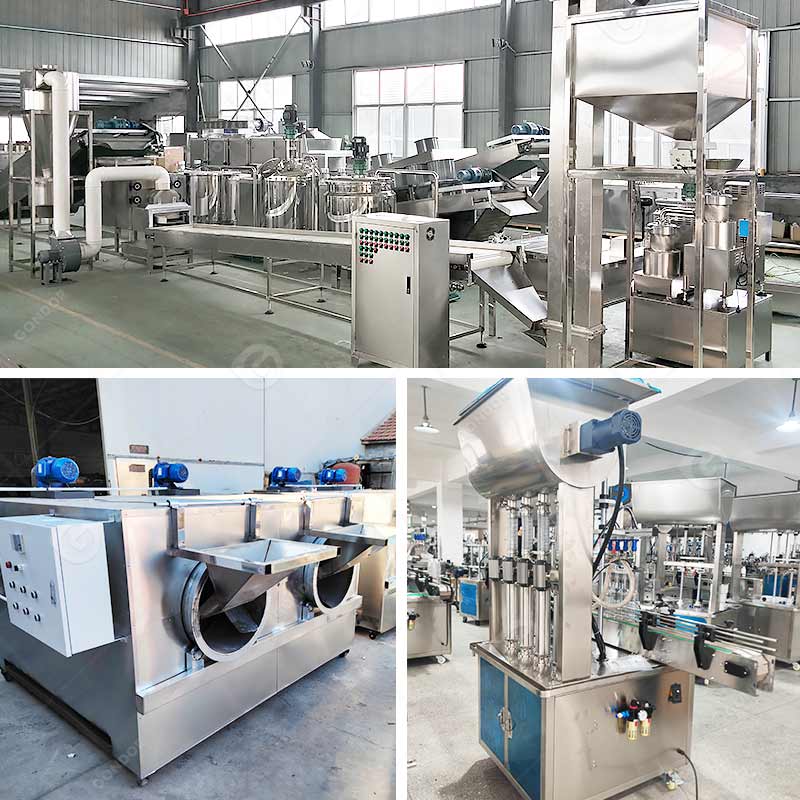 Linea di produzione del burro di arachidi