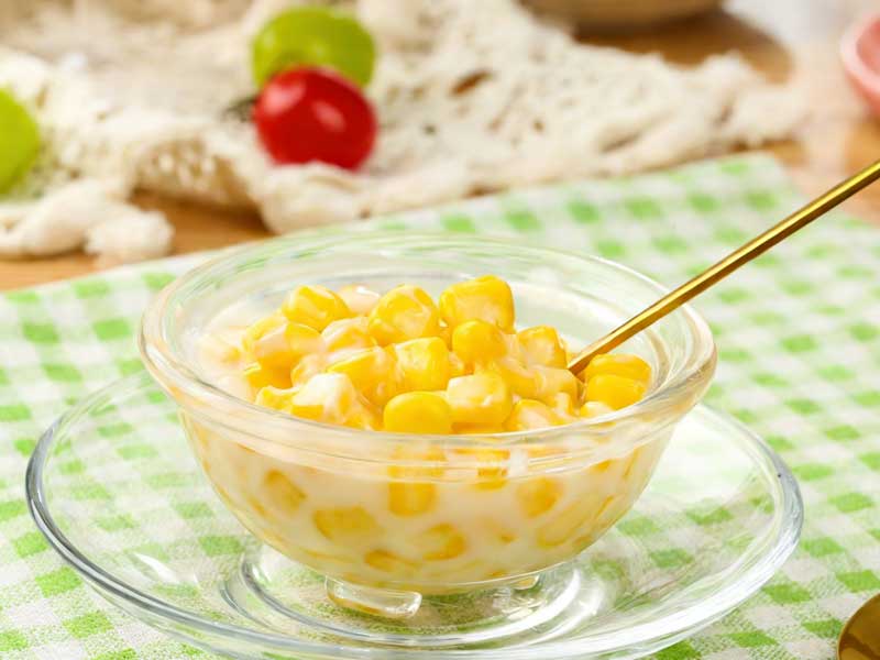 Trebbiatrice Per Mais Per Dessert Di Chicchi Di Mais