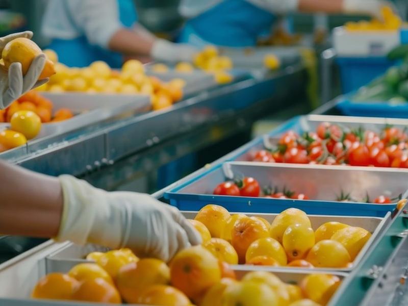 Vegetable processing plant