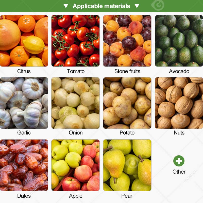 Selezionatrice per frutta a tamburo