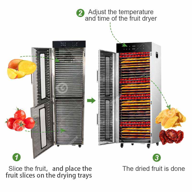 Essiccatoio industriale per frutta e verdura