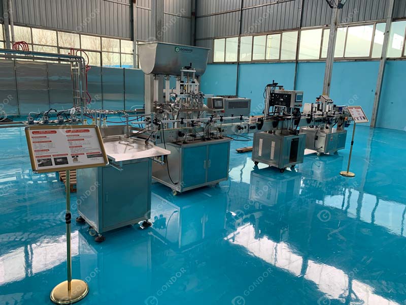 Linea di produzione di riempimento completamente automatica