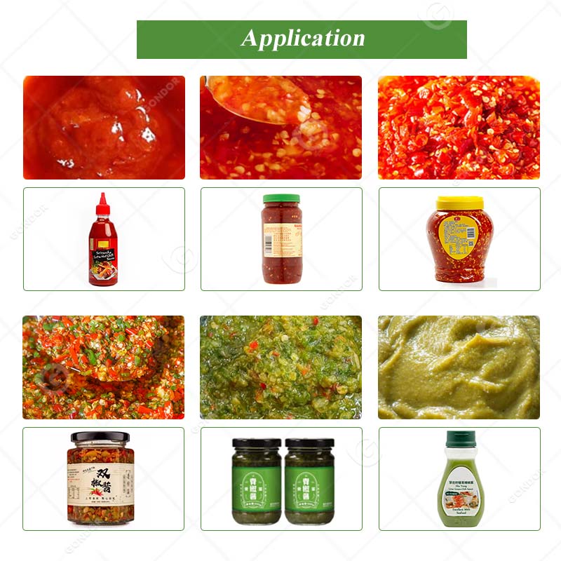 Linea di produzione industriale di salsa di peperoncino