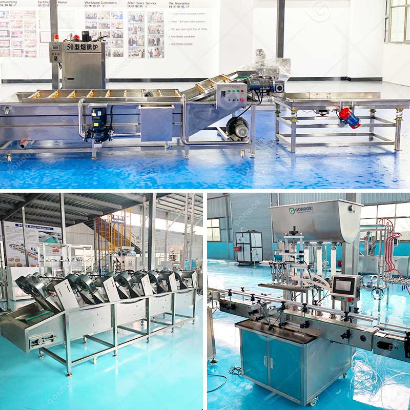 Linea di produzione industriale di salsa di peperoncino