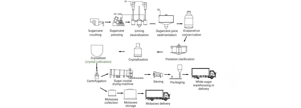 Sugar Production Line Steps