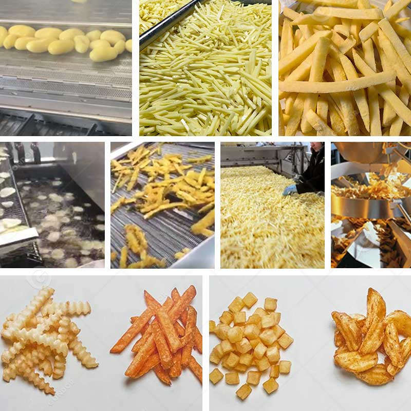 Linea di produzione automatica di patatine fritte