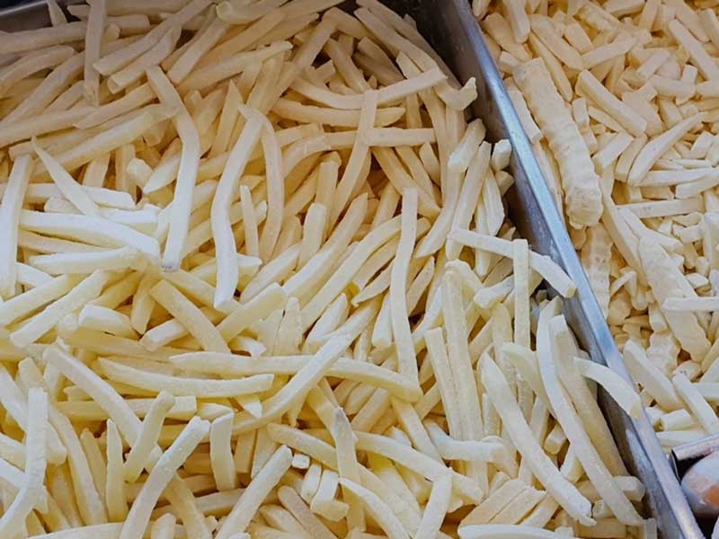 Linea di produzione di patatine fritte per patatine fritte congelate