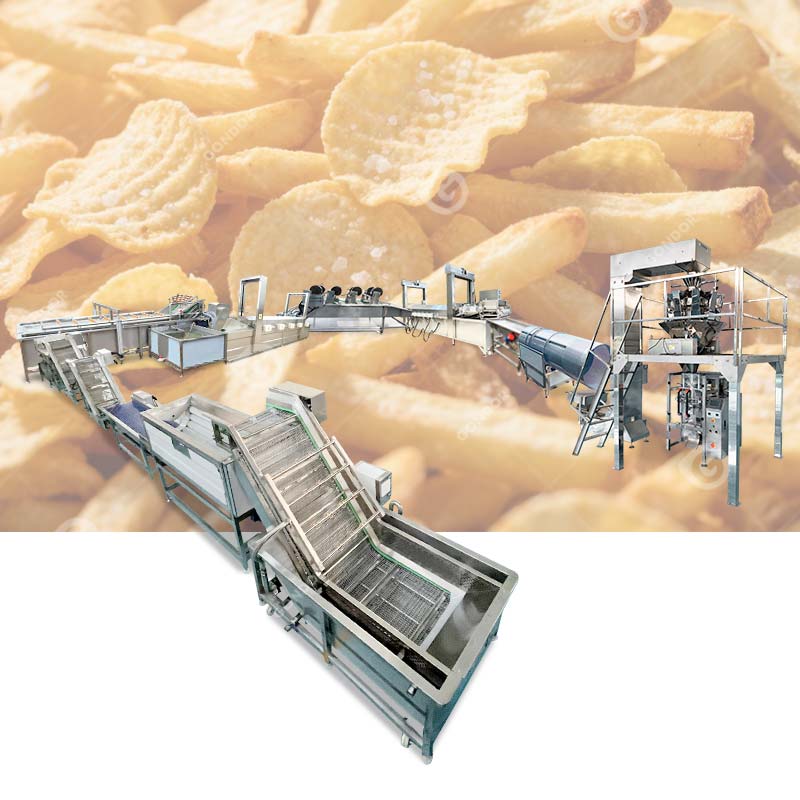 Linea di produzione automatica di patatine fritte