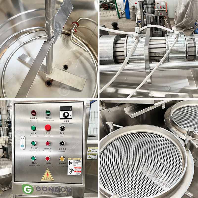 Pressa a vite per l'estrazione dell'olio
