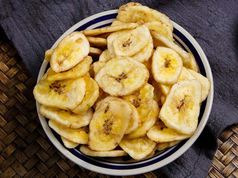 linea di produzione di patatine fritte per chips di banana