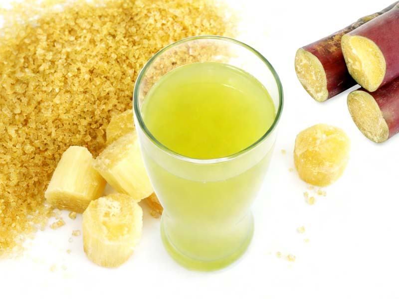 succo di canna da zucchero sano