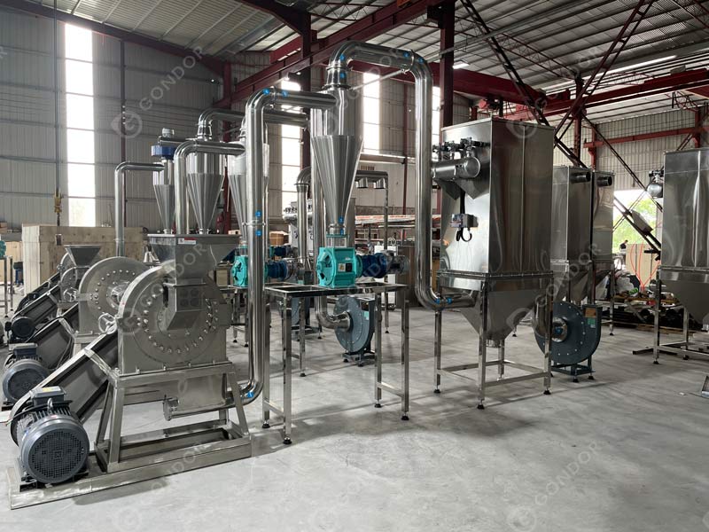 Powder Grinder Production Line Live Shot2
