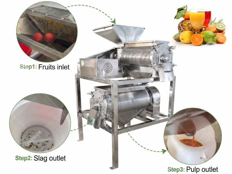 Fruit Pulper Operating Process